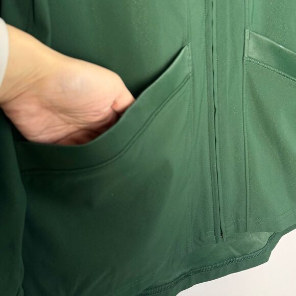 Under Armour Pregame Woven Jacket Green Small Shell Full Zip Water Repellent - Picture 6 of 11